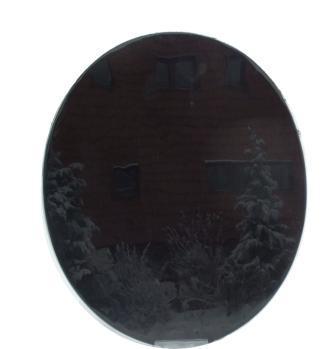 Obsidianspiegel oval 16x21